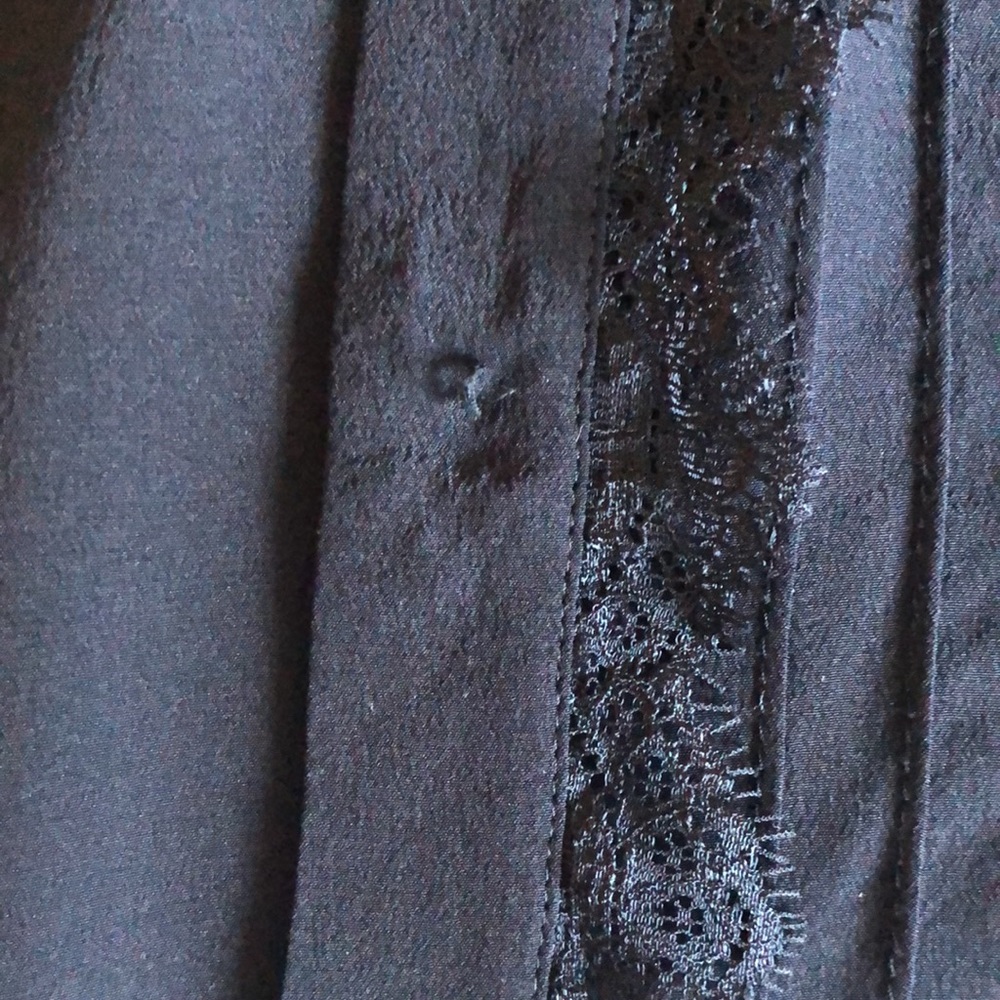 Sezane Silk Lace Black Long Sleeve Blouse Size 40 - Picture 13 of 13